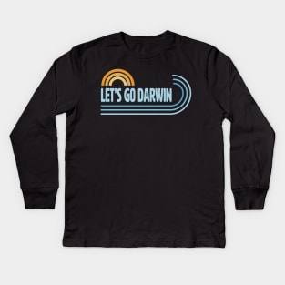 Let's Go Darwin. Kids Long Sleeve T-Shirt
